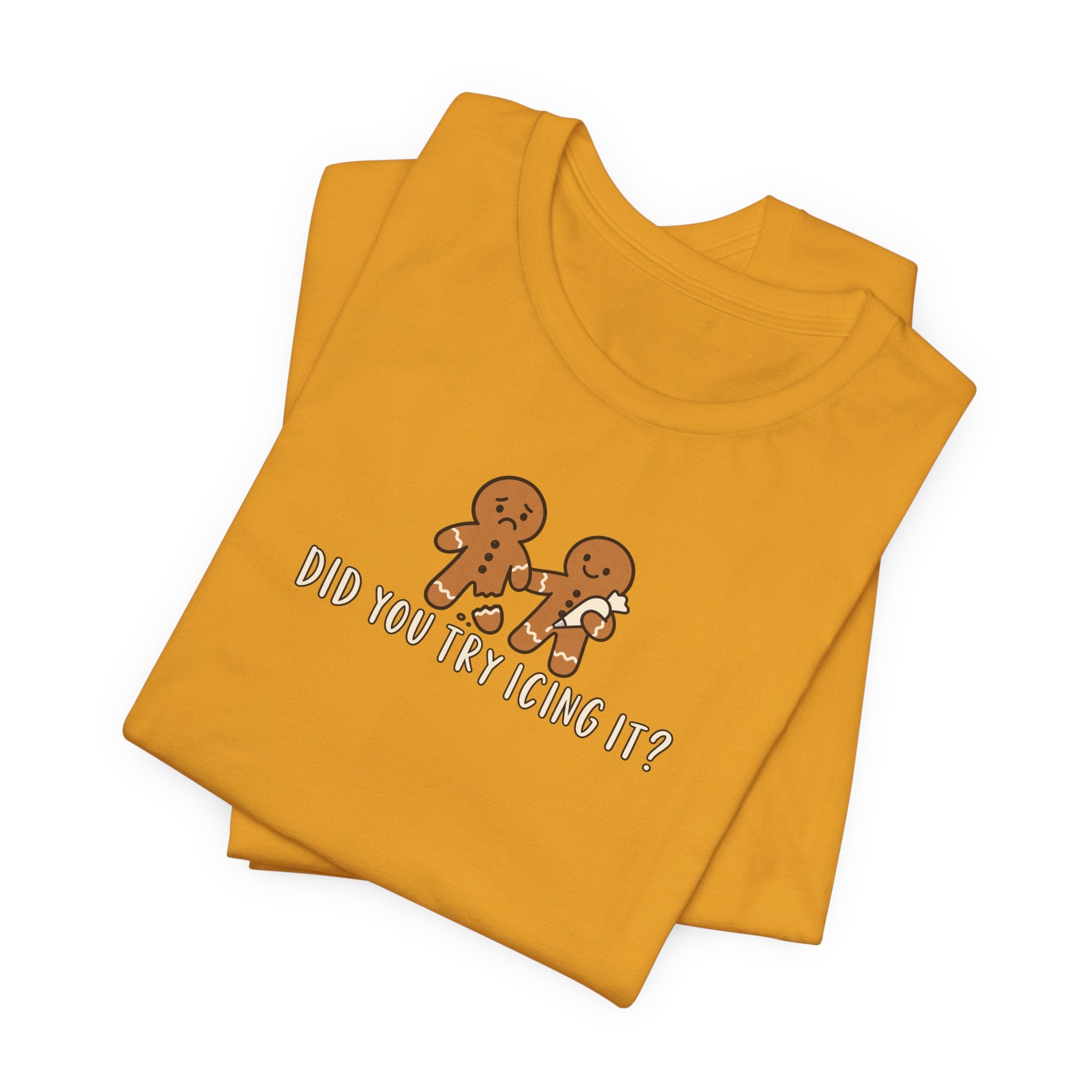 Gingerbread Couple Tee – "Did You Try Icing It?" Holiday Christmas Shirt