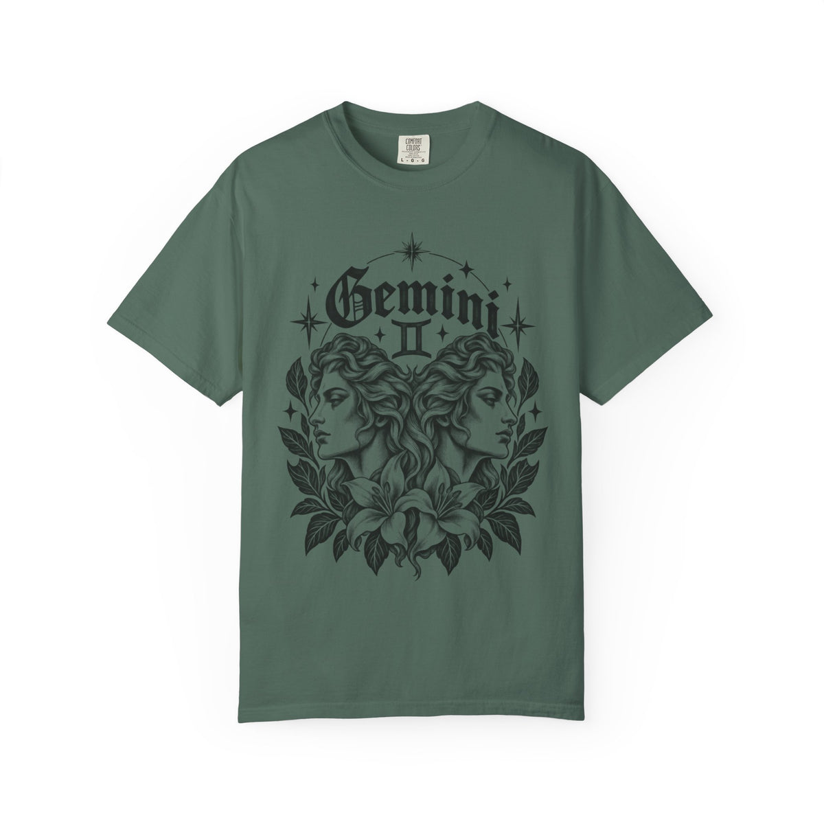Gemini Zodiac Tee — Twin Faces Astrology T-Shirt