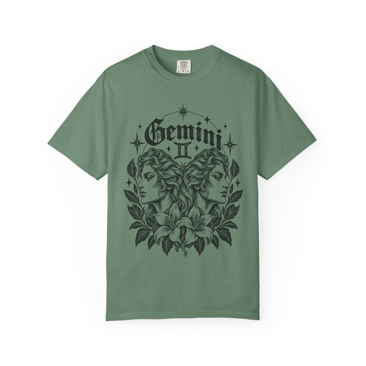 Gemini Twin Faces Zodiac Tee — Astrology Graphic T-Shirt