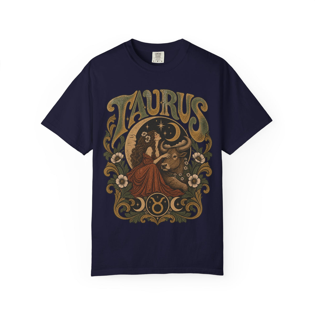 Vintage Taurus Zodiac Tee — Retro Celestial Astrology T-Shirt