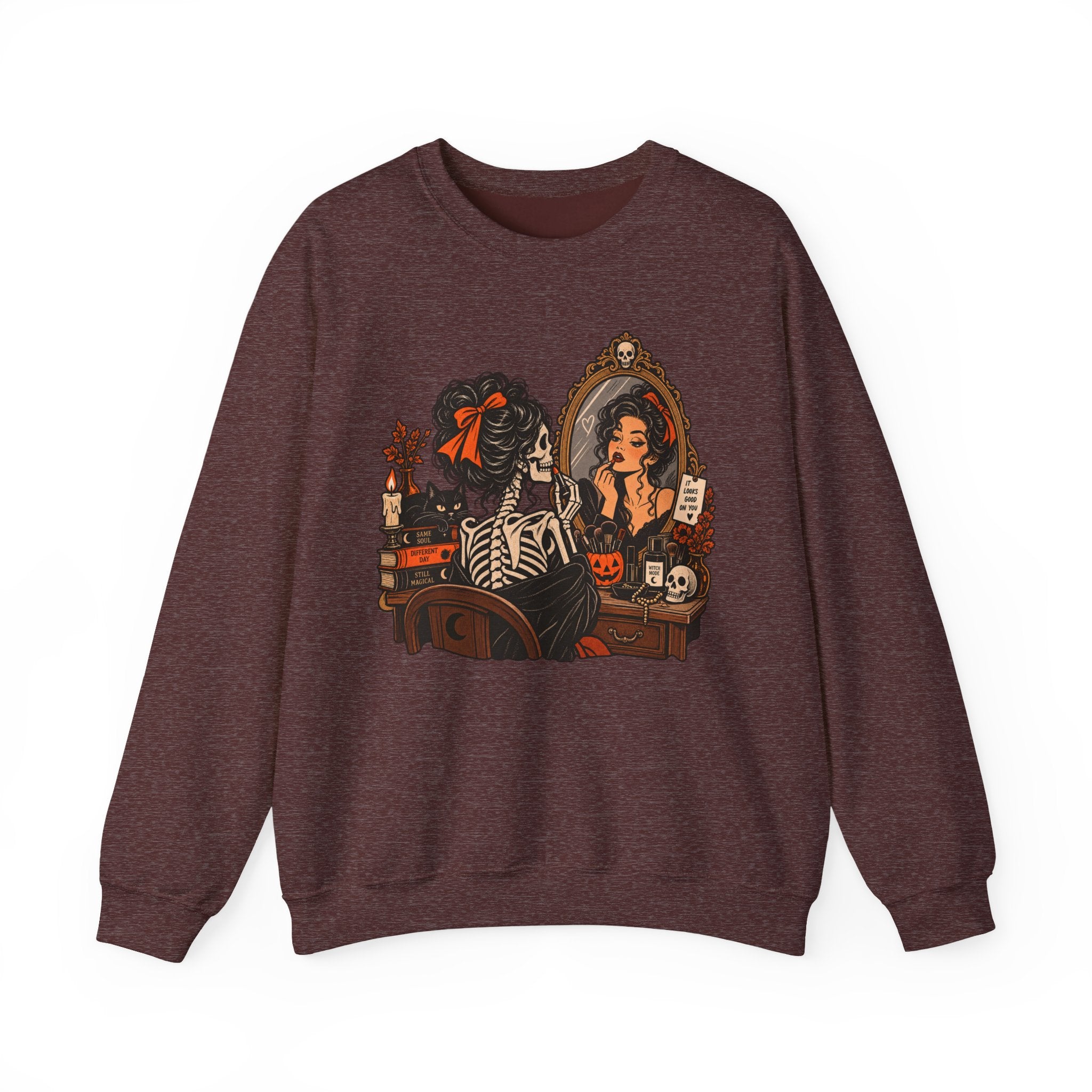 Skeleton Makeup Sweatshirt