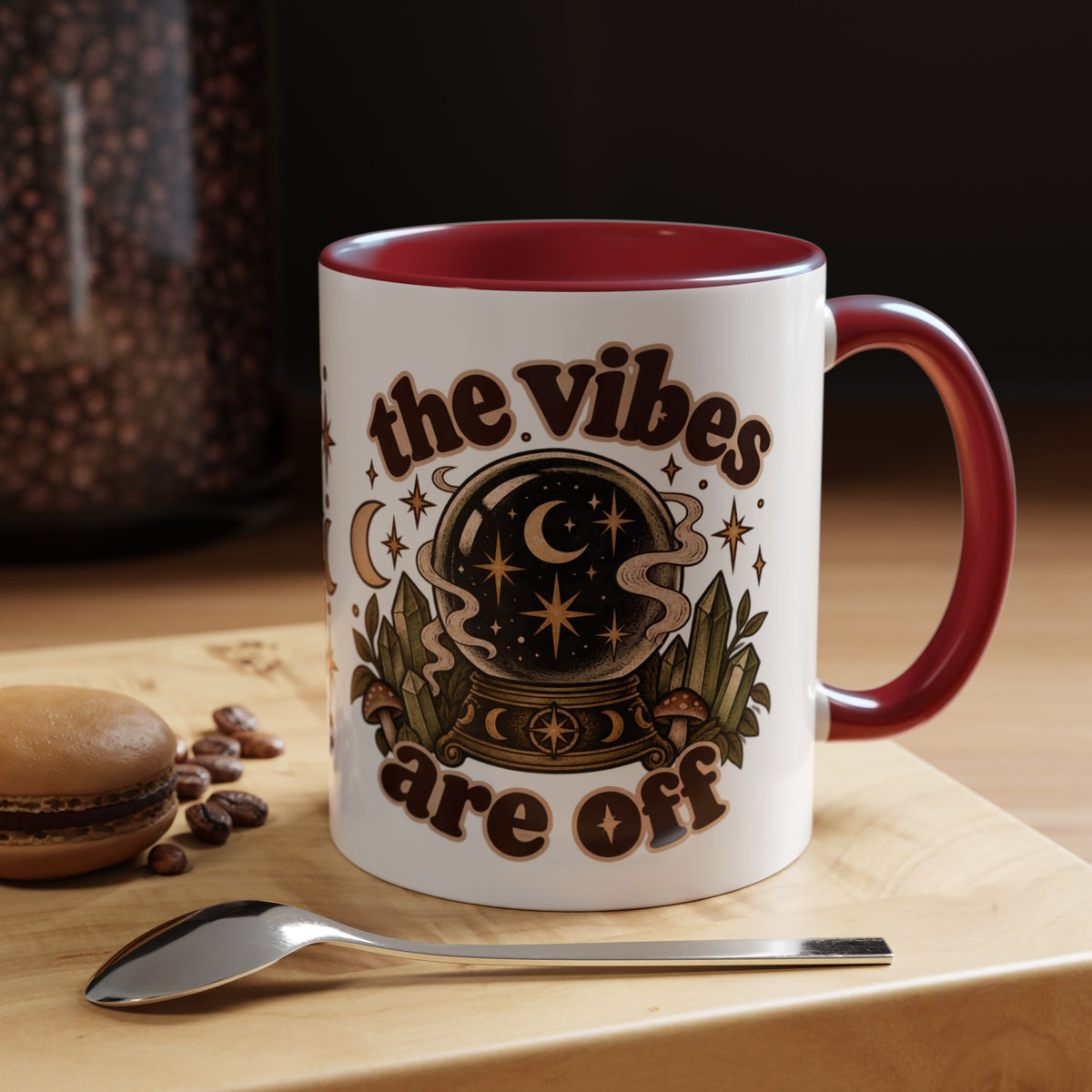 The Vibes Are Off Mug — Crystal Ball Mystical Ceramic Coffee Mug