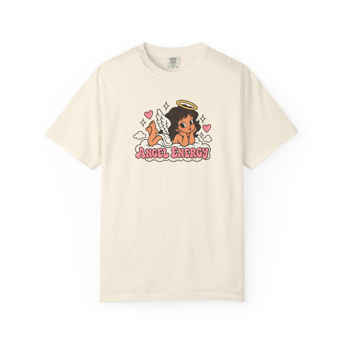 Angel Energy T-Shirt — Cute Retro Angel Graphic Tee