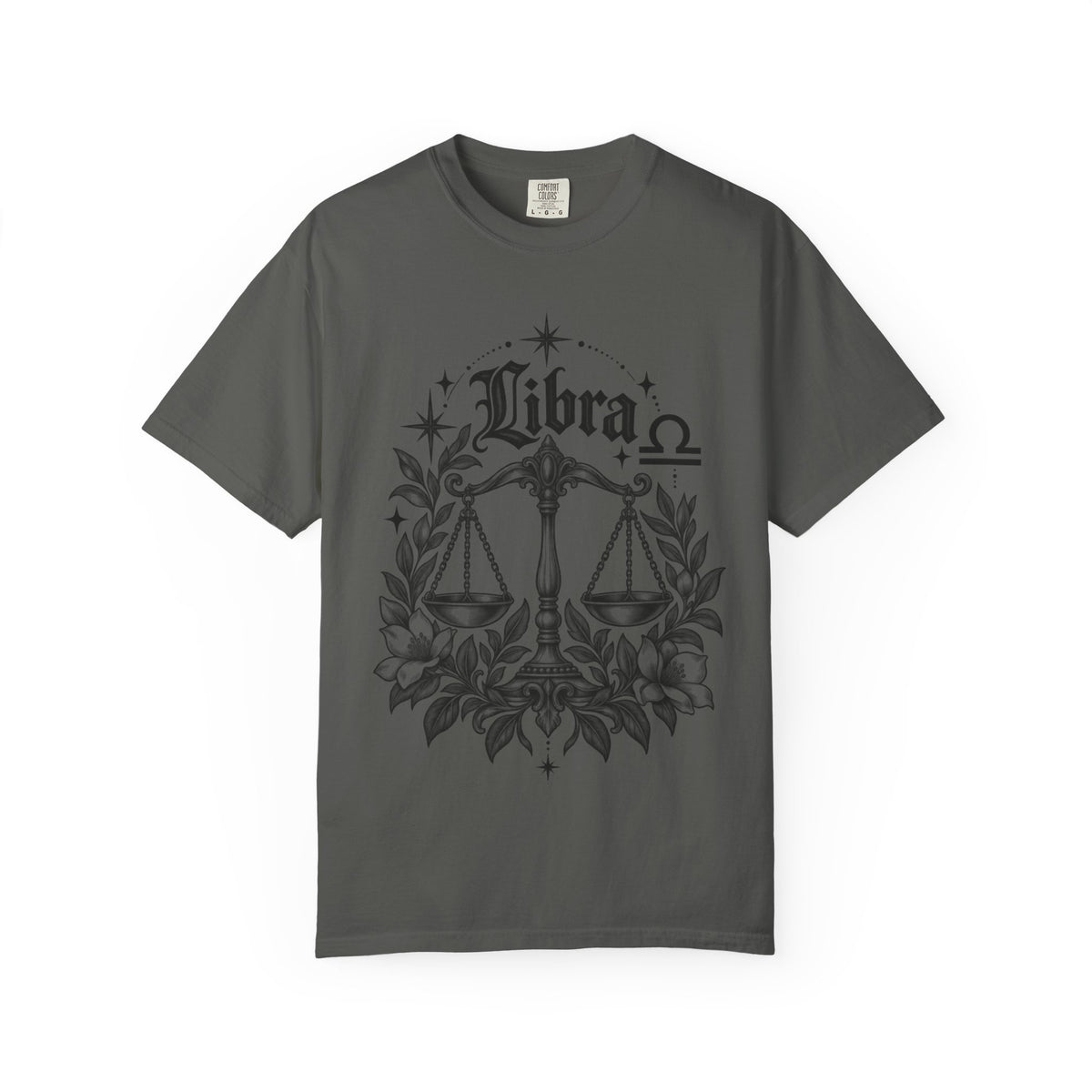 Libra Scales Zodiac Tee — Astrology Graphic T-Shirt