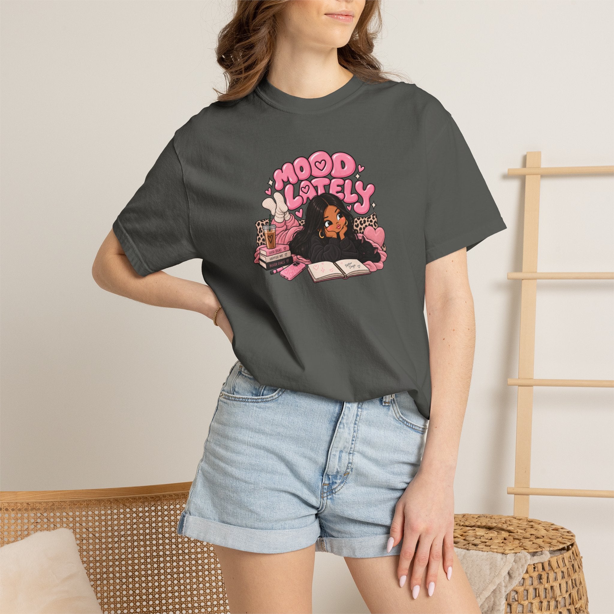 Mood Lately Graphic T-Shirt — Cozy Study Vibes