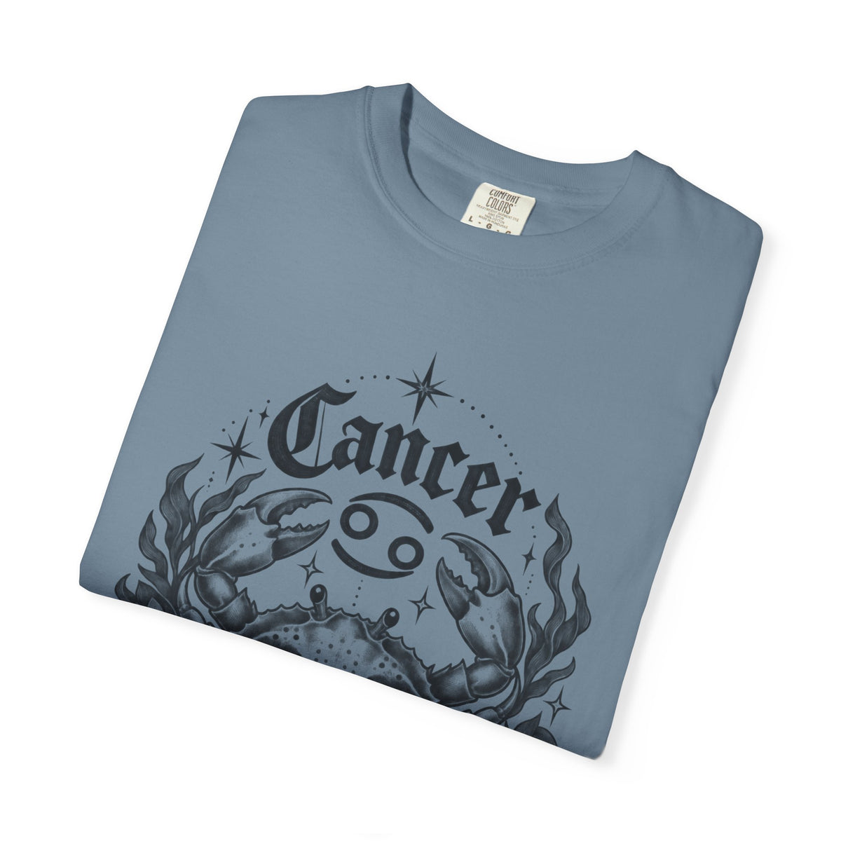 Cancer Zodiac T-Shirt — Floral Crab Astrology Tee
