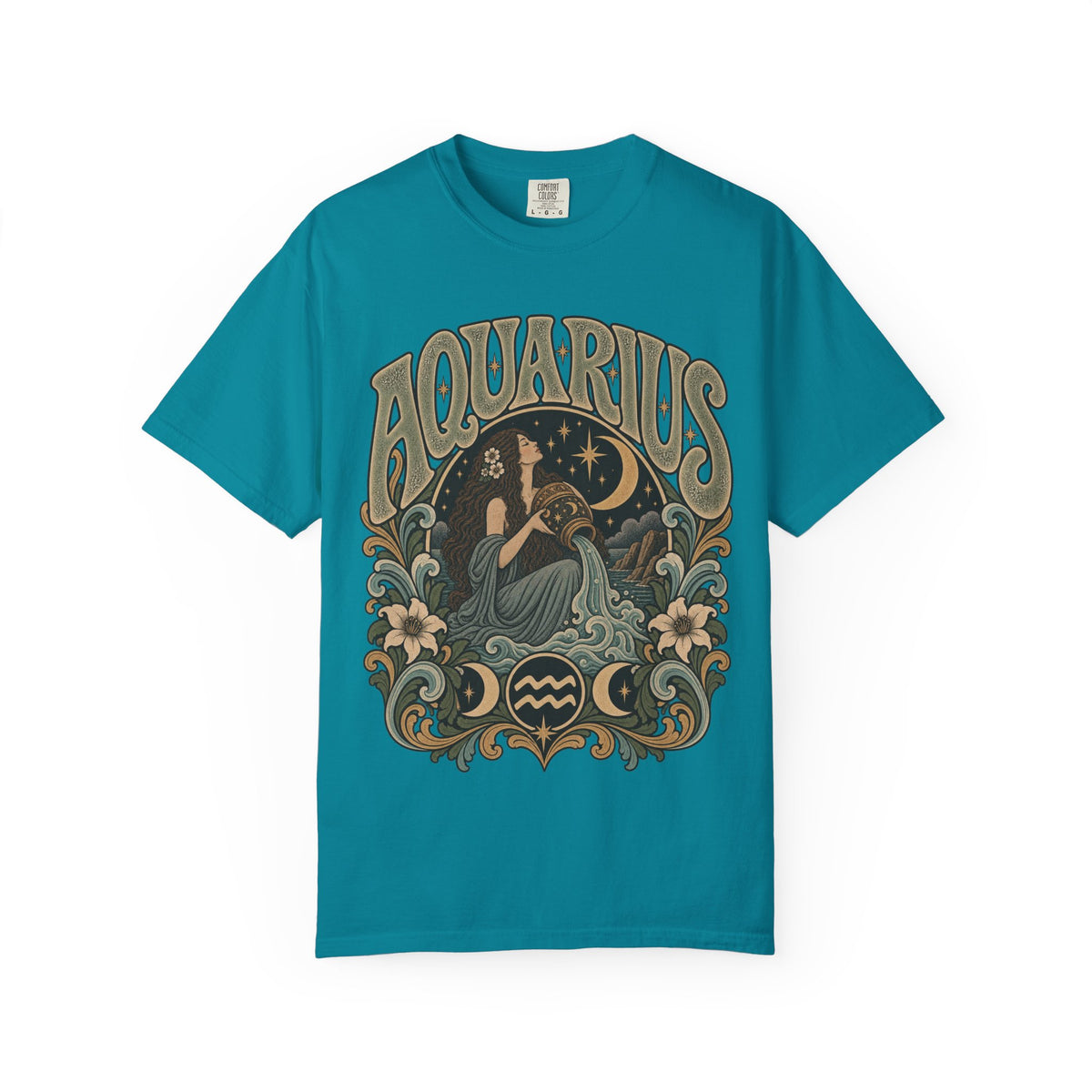 Aquarius Zodiac T-Shirt — Vintage Astrological Sign Tee