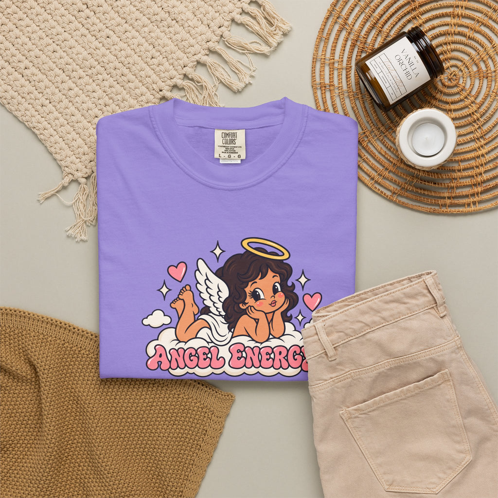 Angel Energy T-Shirt — Cute Retro Angel Graphic Tee