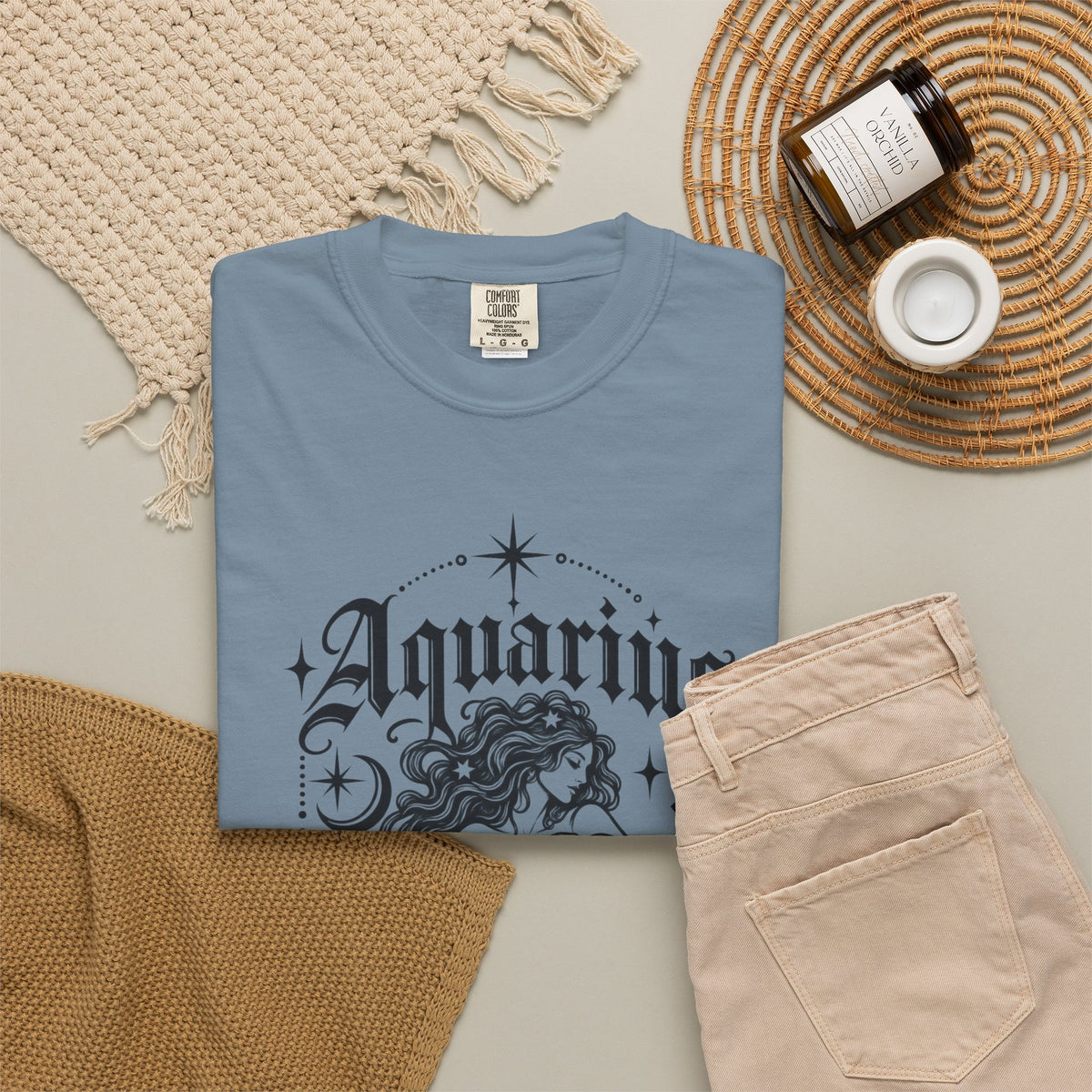 Aquarius Zodiac T-Shirt — Water Bearer Astrology Tee
