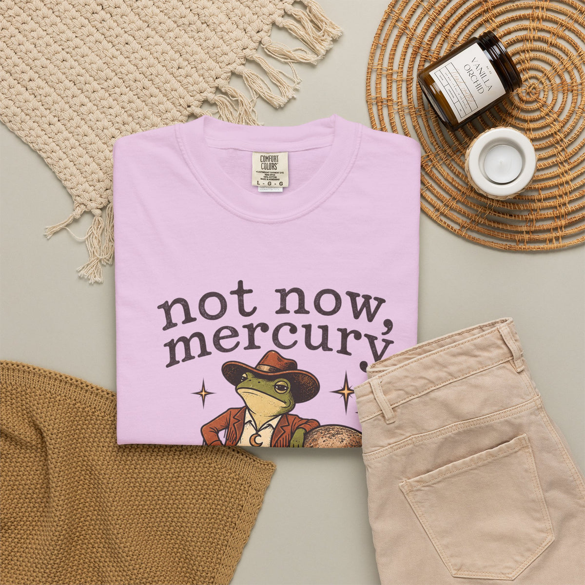 Not Now Mercury Tee — Mercury Retrograde Astrology Graphic T-Shirt