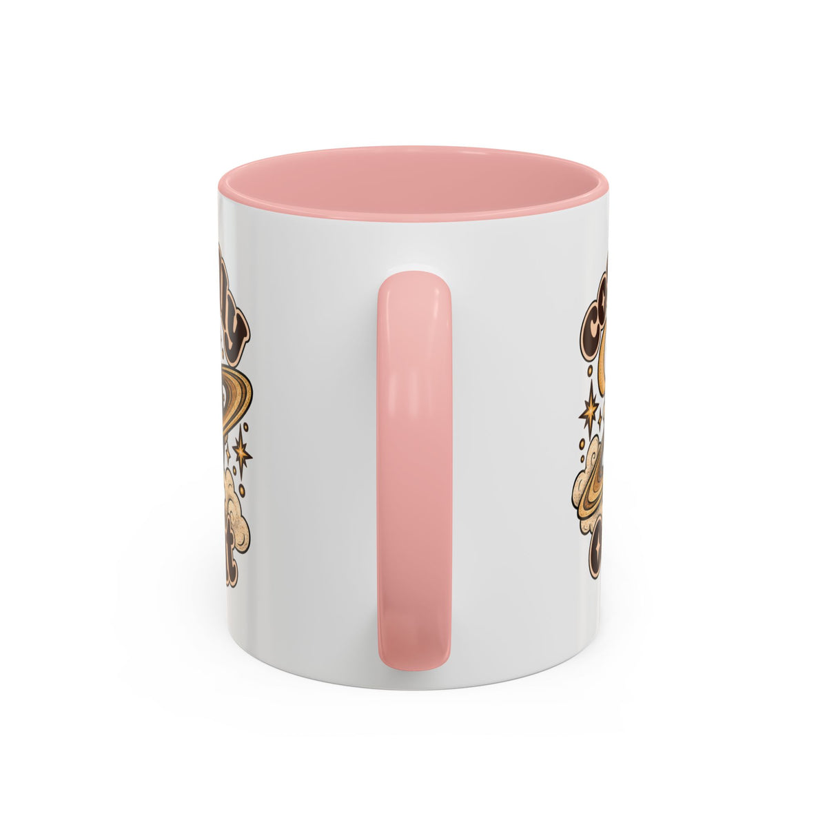 Cosmically Over It Mug — Retro Planet Celestial Ceramic Coffee Mug