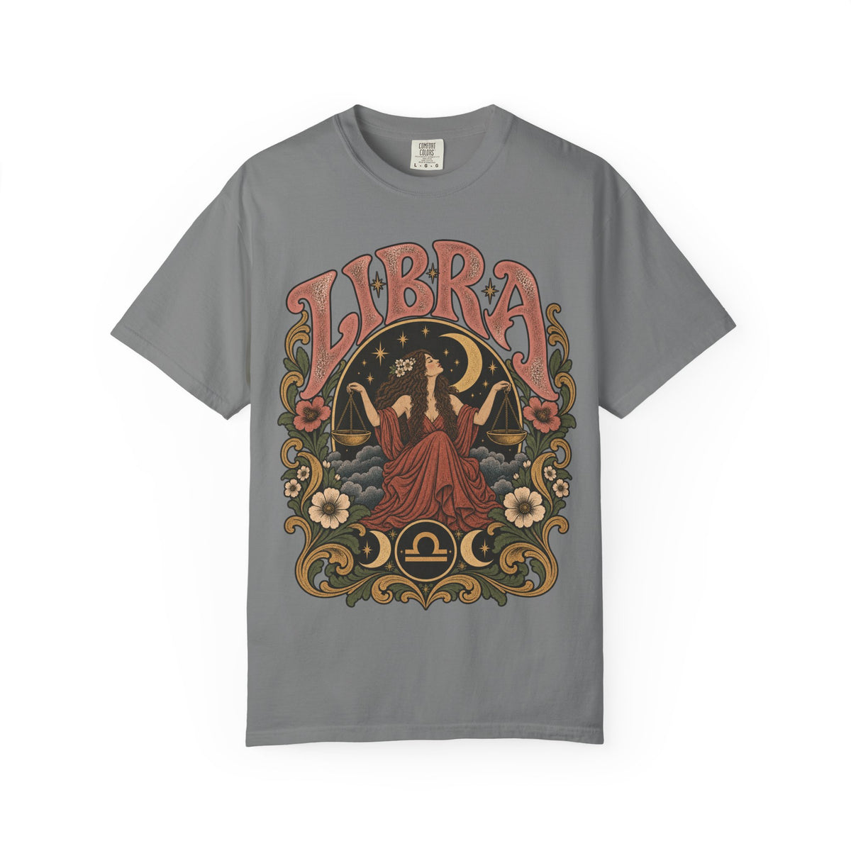 T-Shirt — Libra Vintage Zodiac Graphic Tee