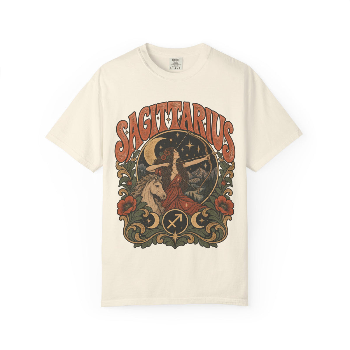 Vintage Sagittarius Zodiac Tee — Retro Archer Astrology T-Shirt