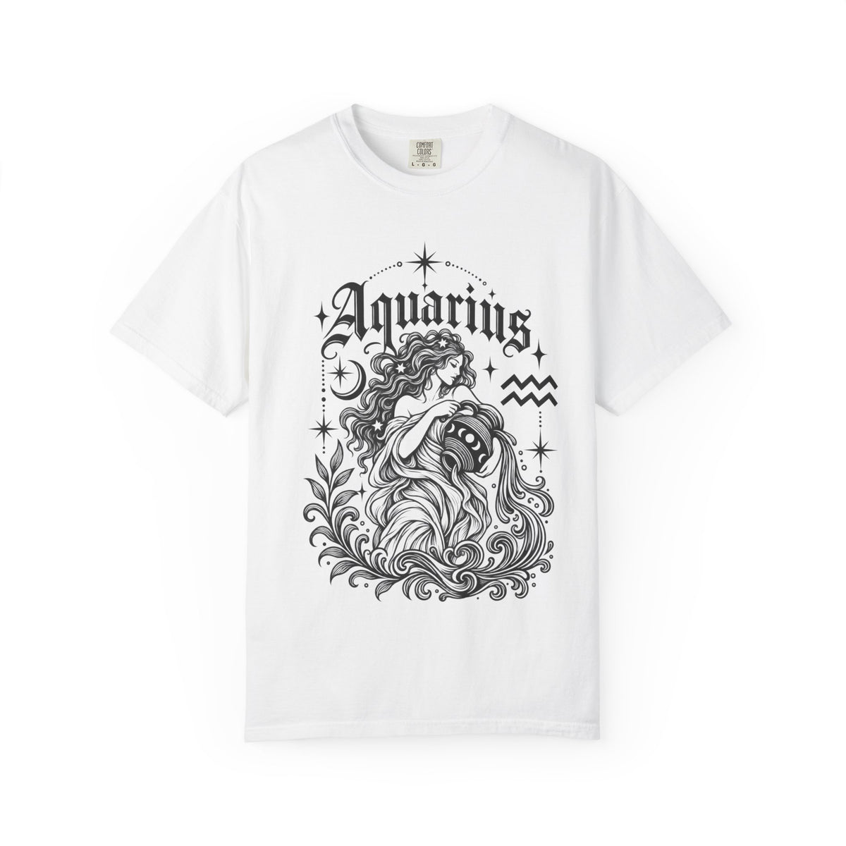 Aquarius Water Bearer Zodiac Tee — Astrology Graphic T-Shirt