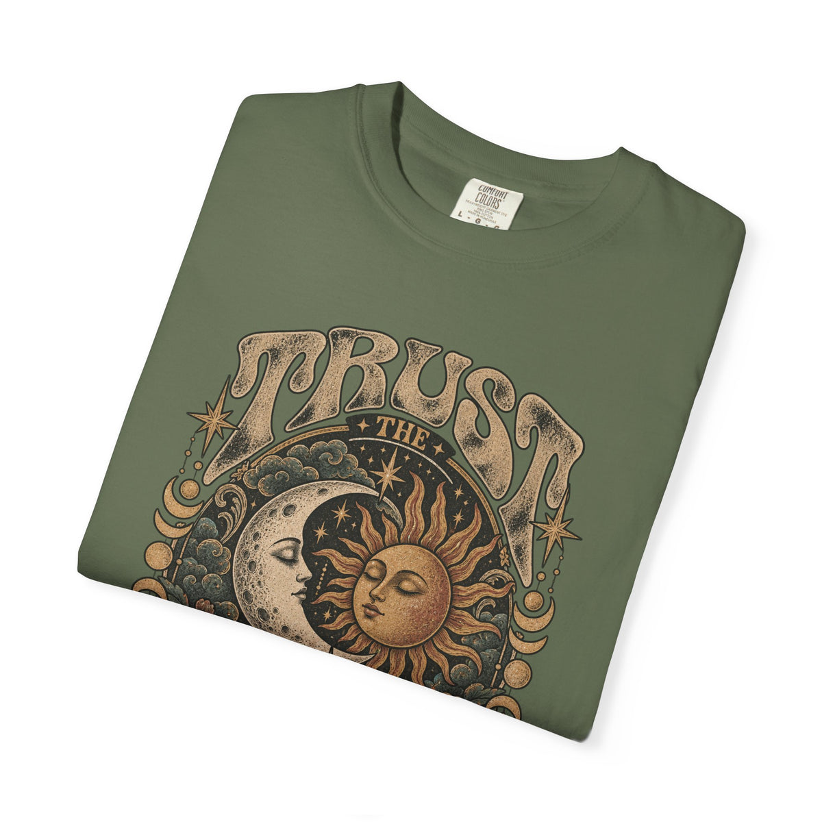 Trust The Universe Tee — Vintage Sun & Moon Celestial T-Shirt