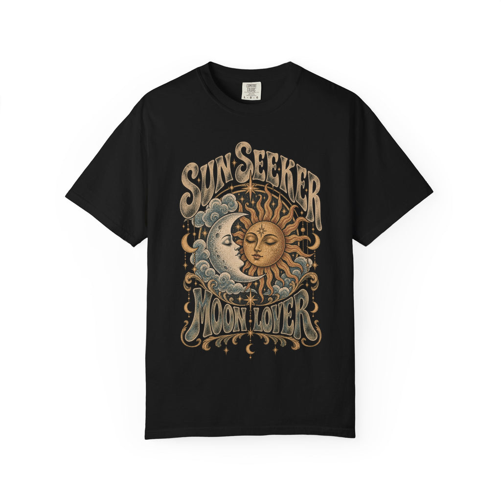 Sunseeker Moonlovers T-Shirt — Vintage Sun & Moon Graphic Tee