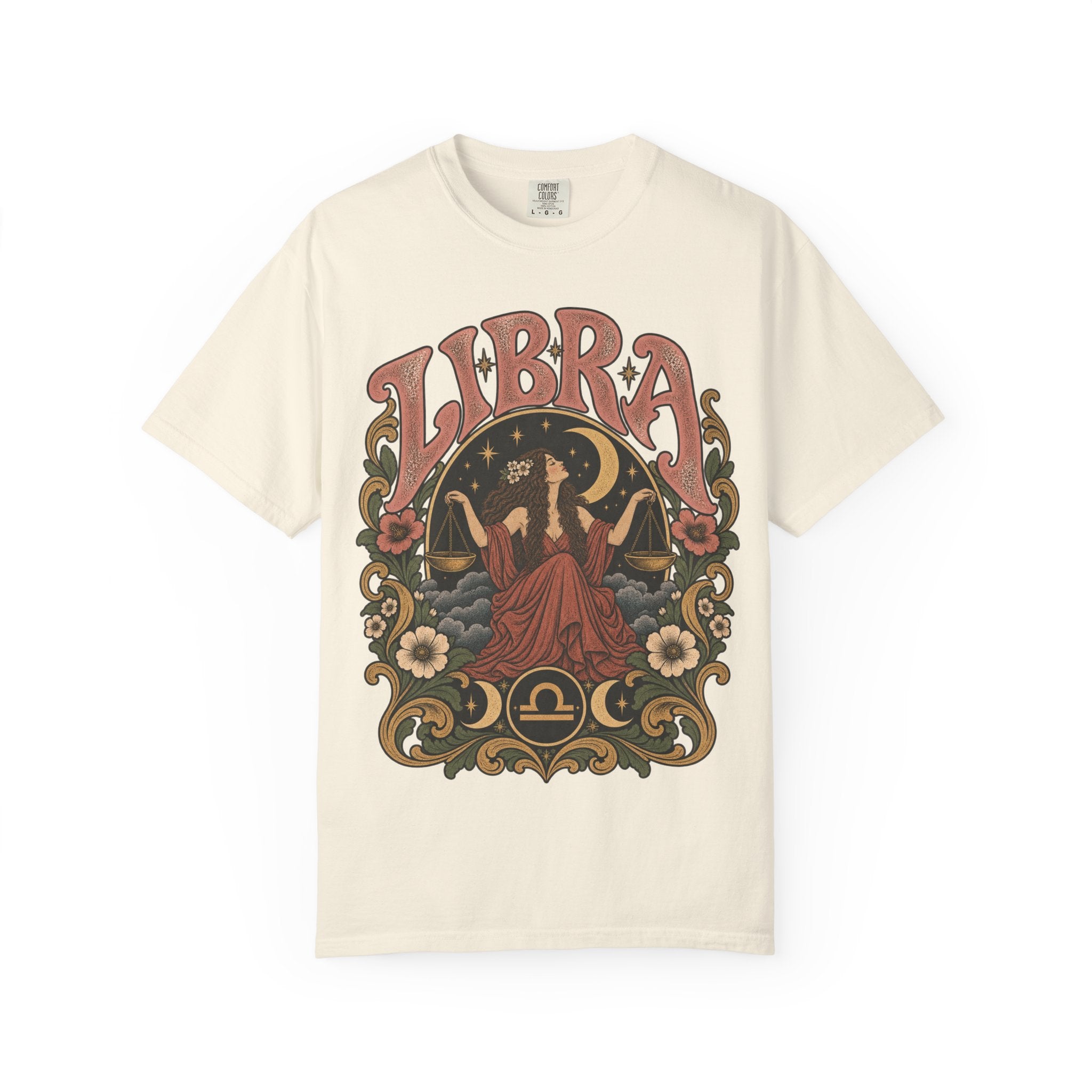 T-Shirt — Libra Vintage Zodiac Graphic Tee