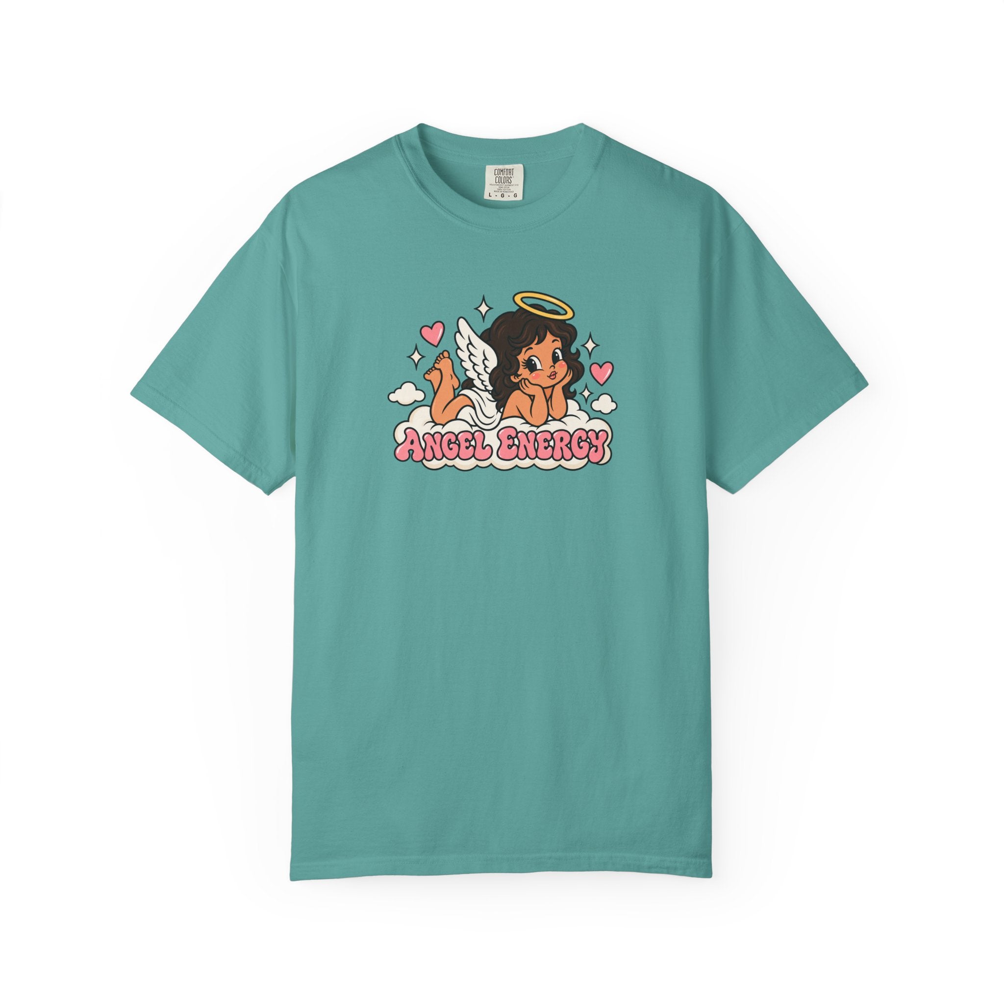 Angel Energy T-Shirt — Cute Retro Angel Graphic Tee