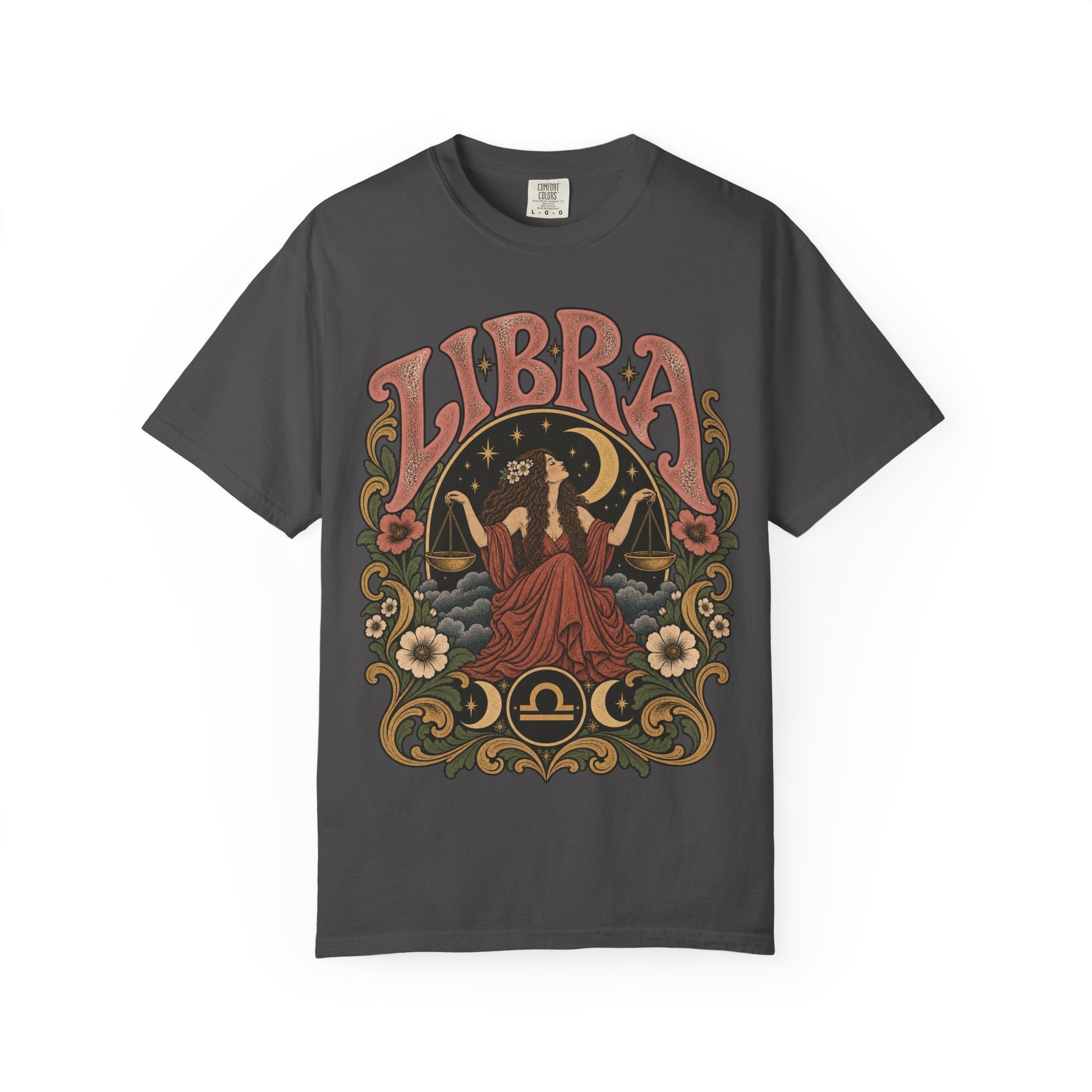 T-Shirt — Libra Vintage Zodiac Graphic Tee