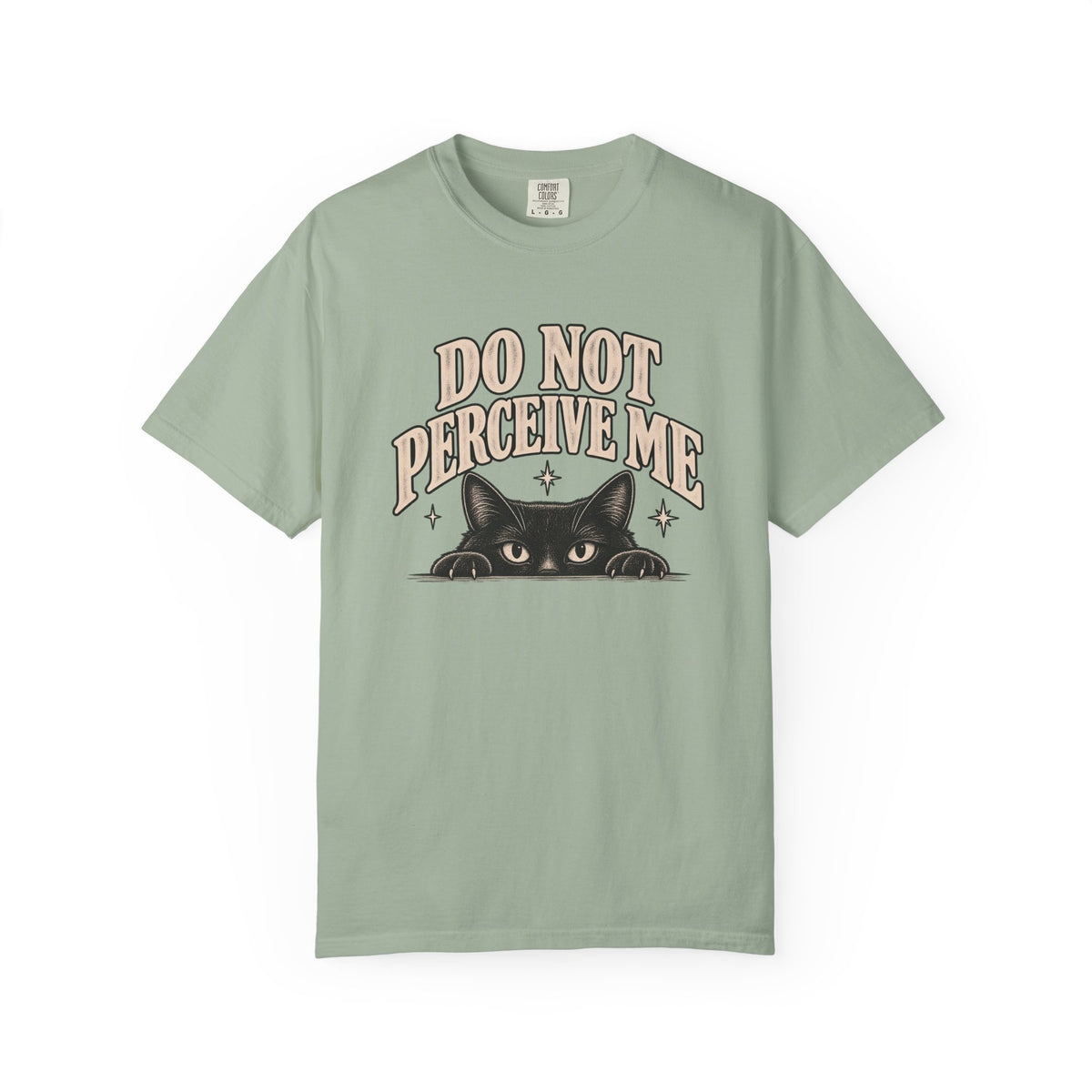 Do Not Perceive Me Tee — Funny Black Cat Introvert T-Shirt