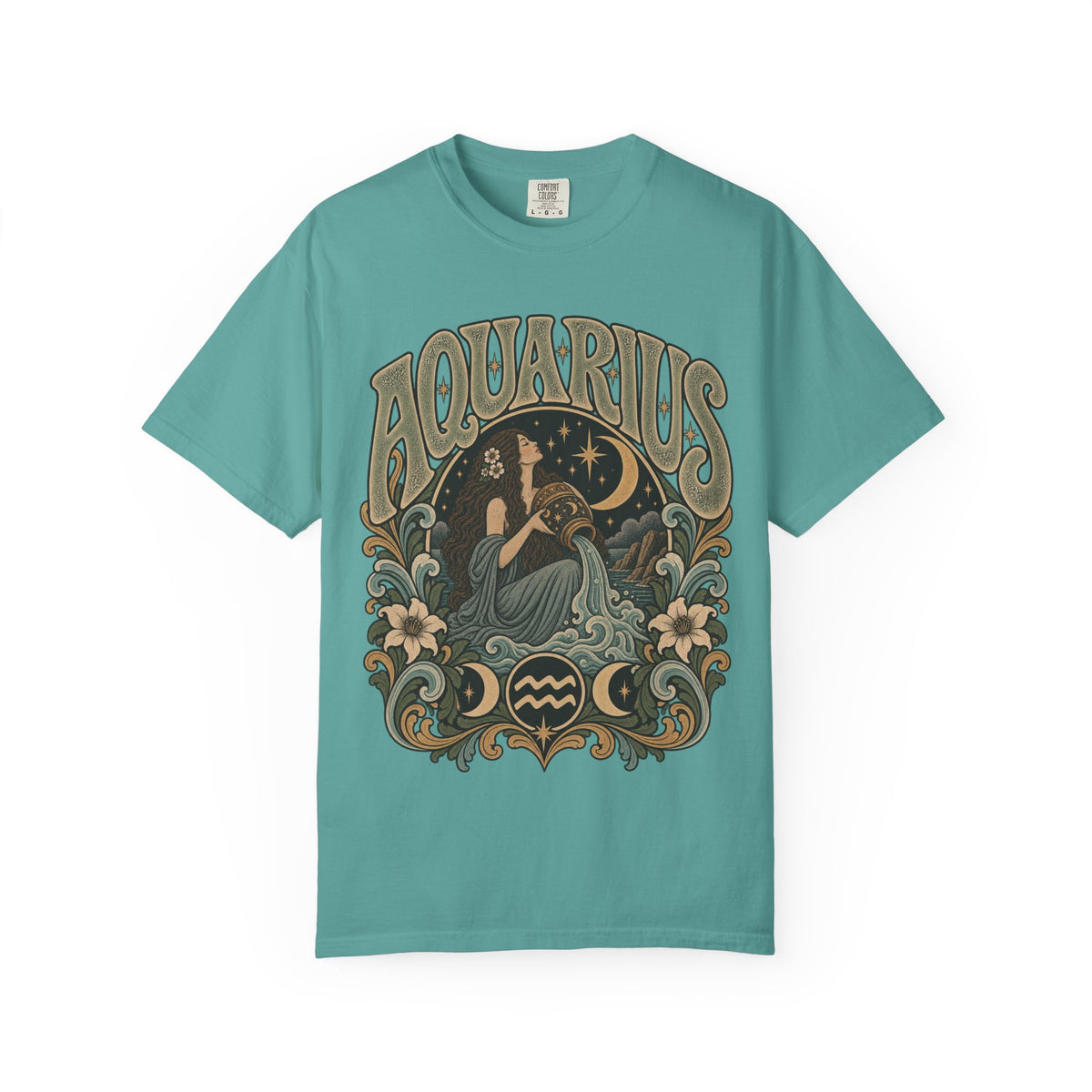 Aquarius Zodiac T-Shirt — Vintage Astrological Sign Tee
