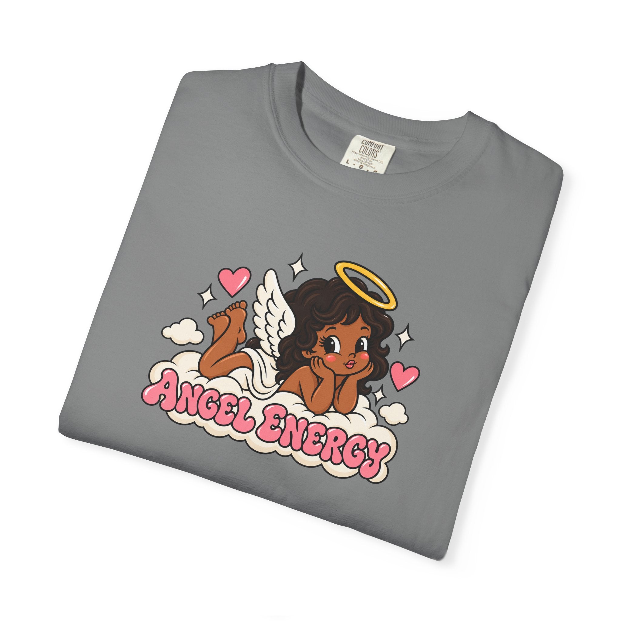 Angel Energy T-Shirt — Cute Retro Angel Graphic Tee