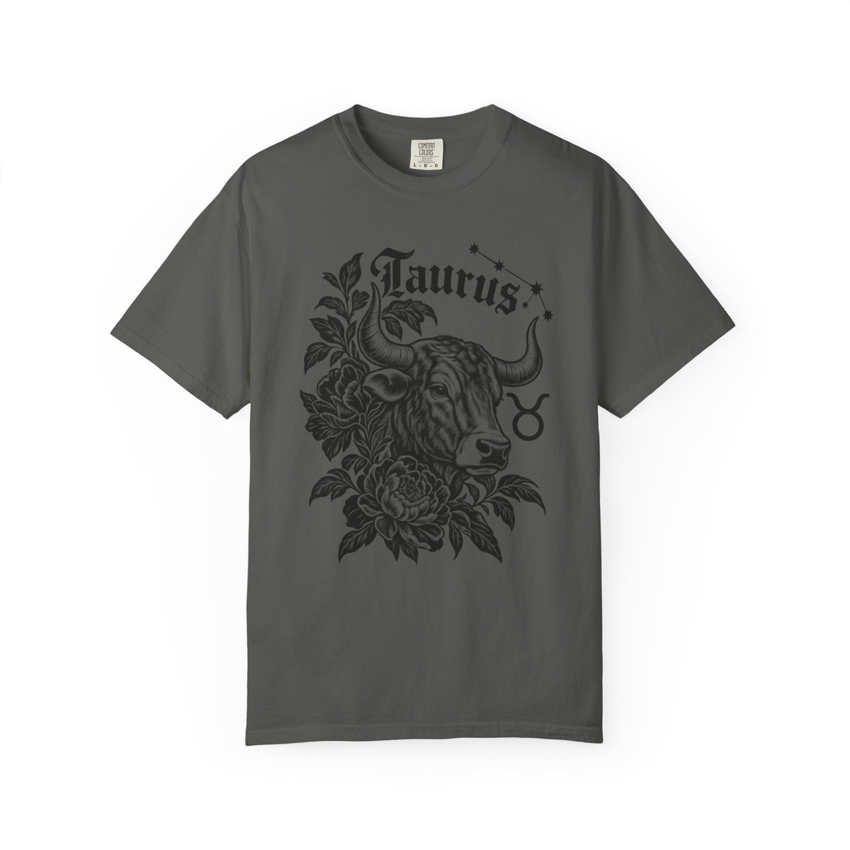 Taurus Floral Bull Zodiac Tee — Astrology Graphic T-Shirt