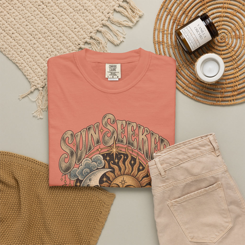 Sunseeker Moonlovers T-Shirt — Vintage Sun & Moon Graphic Tee