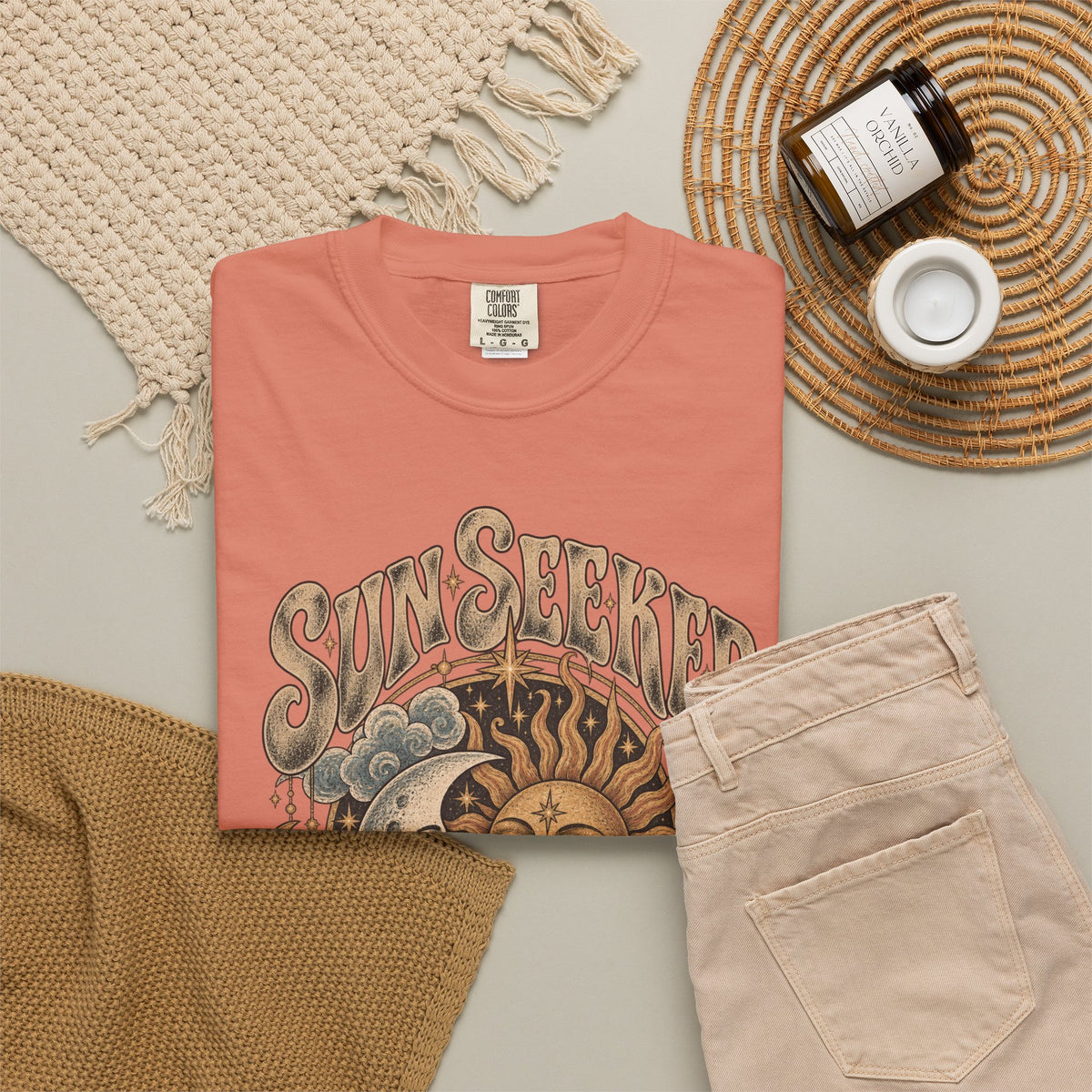 Sunseeker Moonlovers T-Shirt — Vintage Sun & Moon Graphic Tee