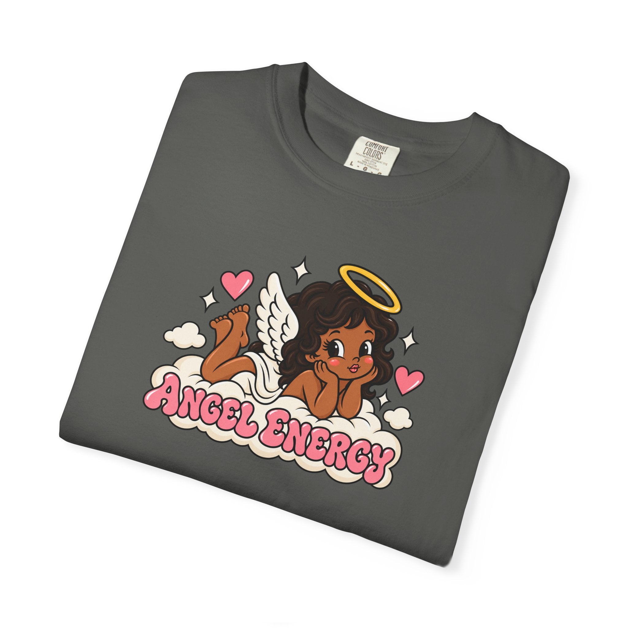 Angel Energy T-Shirt — Cute Retro Angel Graphic Tee