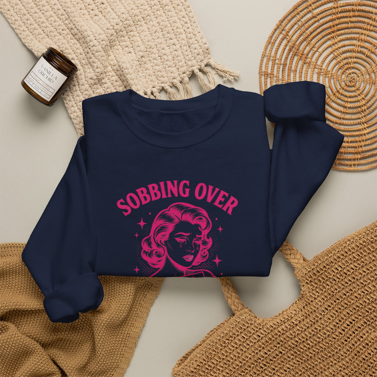 Sobbing Over Fictional Men Sweatshirt | BookTok Romance Club