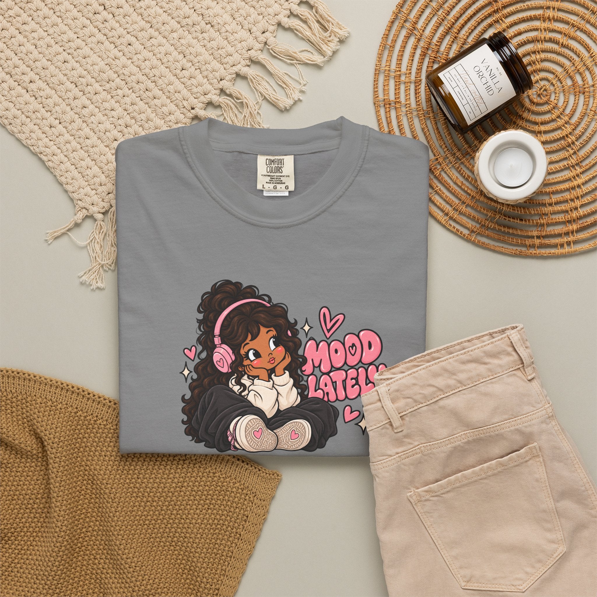 Mood T-Shirt — Cute Girl Graphic Tee