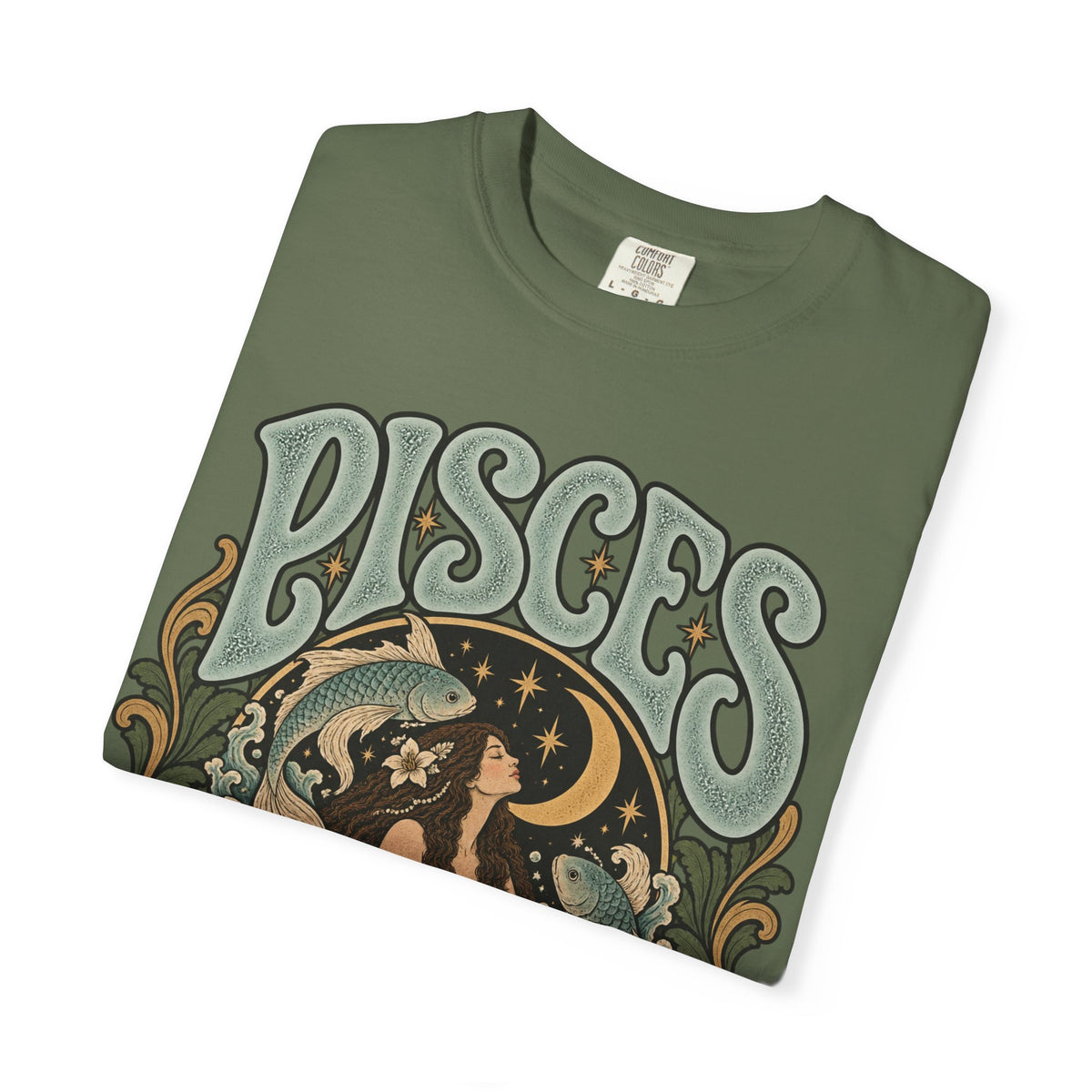 Pisces Zodiac T-Shirt — Retro Astrological Artwork
