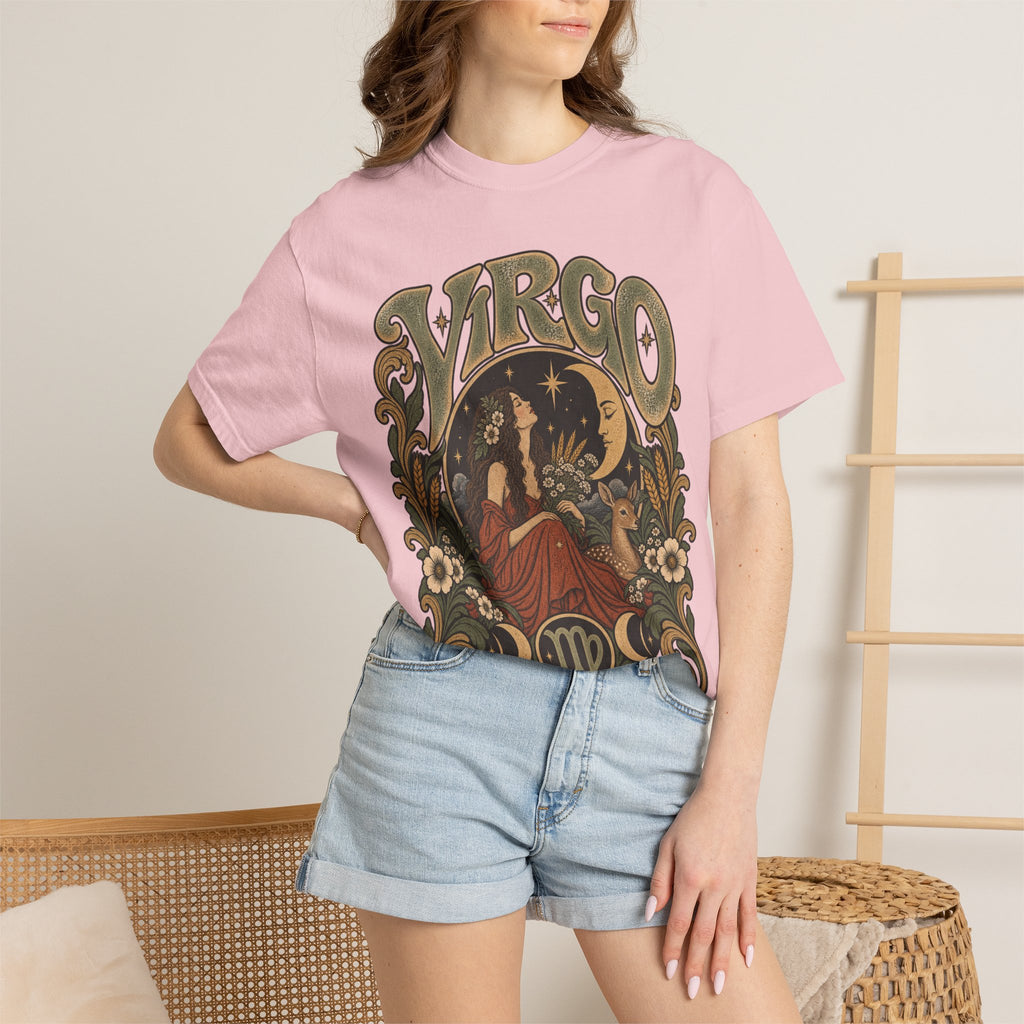 Virgo Zodiac T-Shirt — Vintage Astrology Graphic Tee
