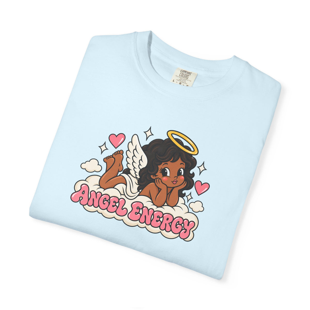 Angel Energy T-Shirt — Cute Retro Angel Graphic Tee