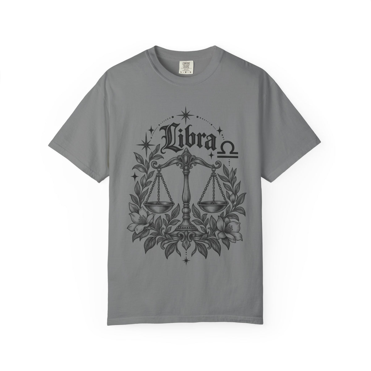 Libra Scales Zodiac Tee — Astrology Graphic T-Shirt