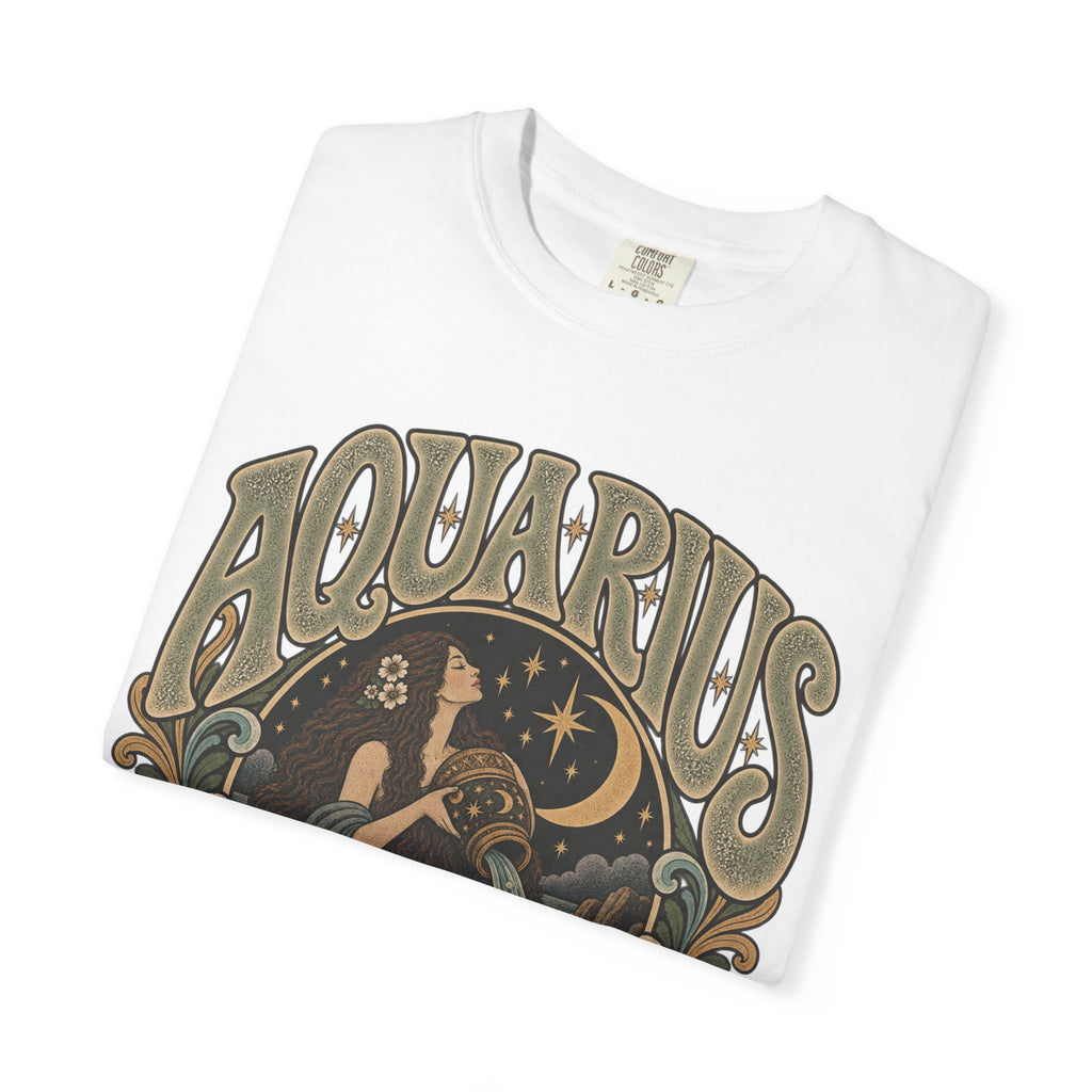 Aquarius Zodiac T-Shirt — Vintage Astrological Sign Tee