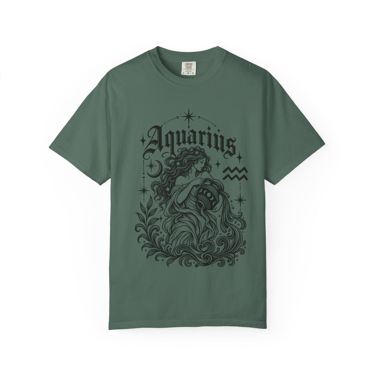 Aquarius Water Bearer Zodiac Tee — Astrology Graphic T-Shirt