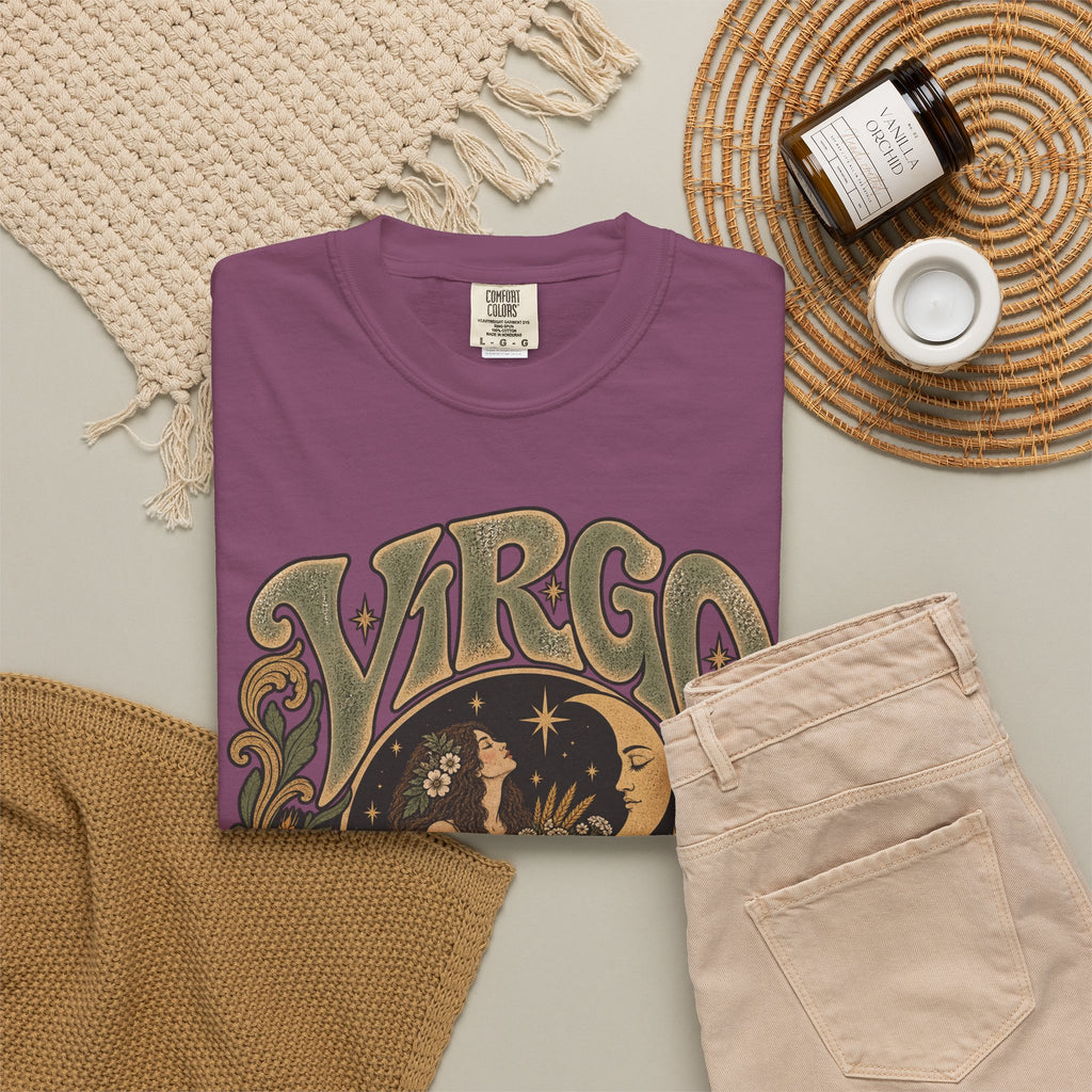 Virgo Zodiac T-Shirt — Vintage Astrology Graphic Tee