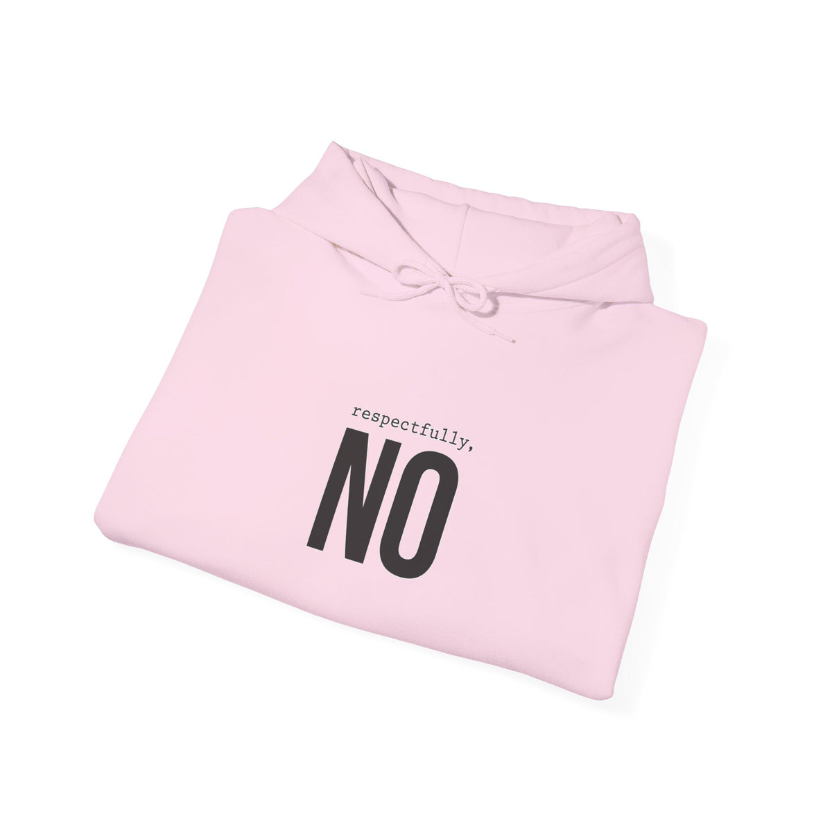 NO Minimal Grumpy Humor Hoodie | Deadpan Text, Introvert Humor
