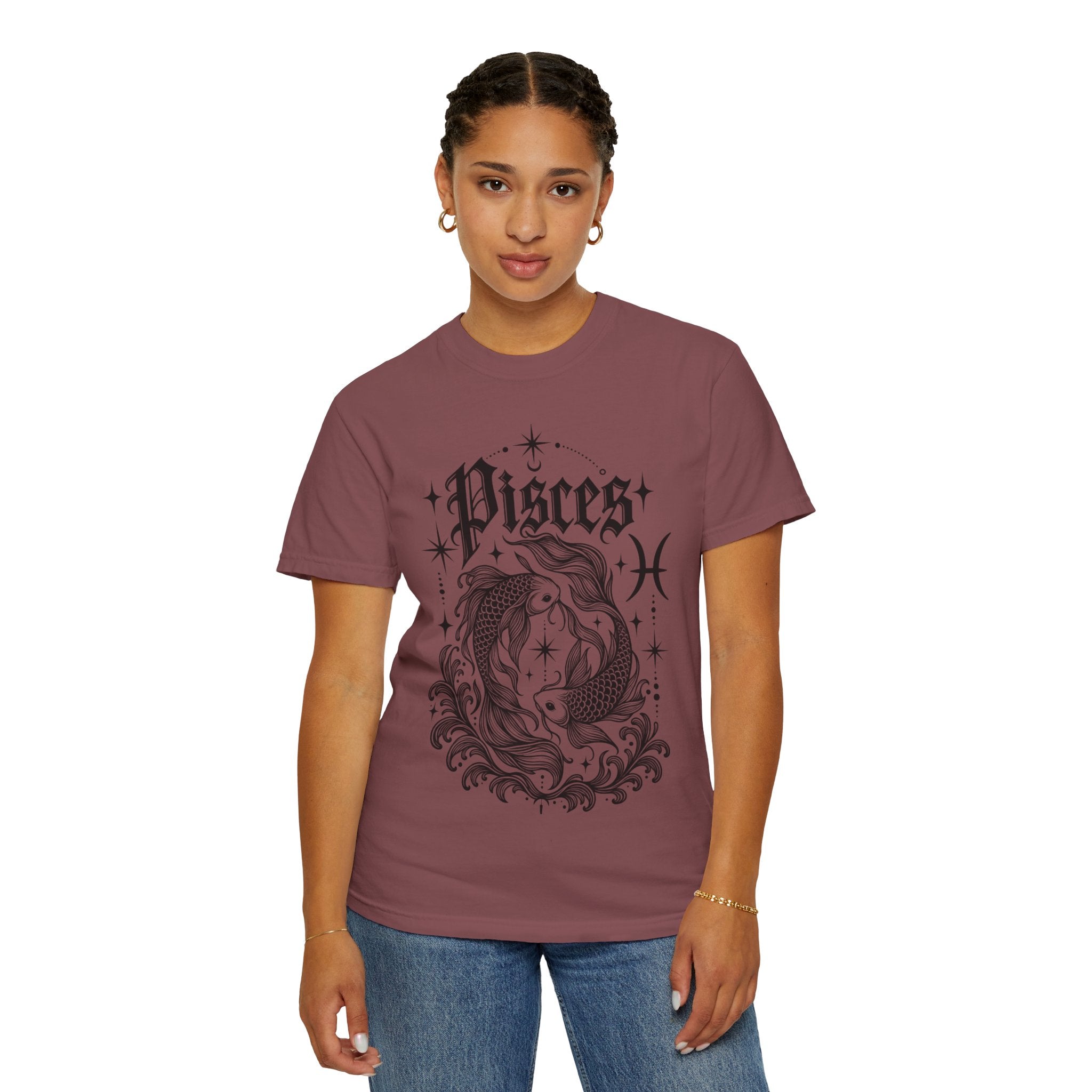 Pisces Zodiac T-Shirt — Vintage Fish Astrology Tee