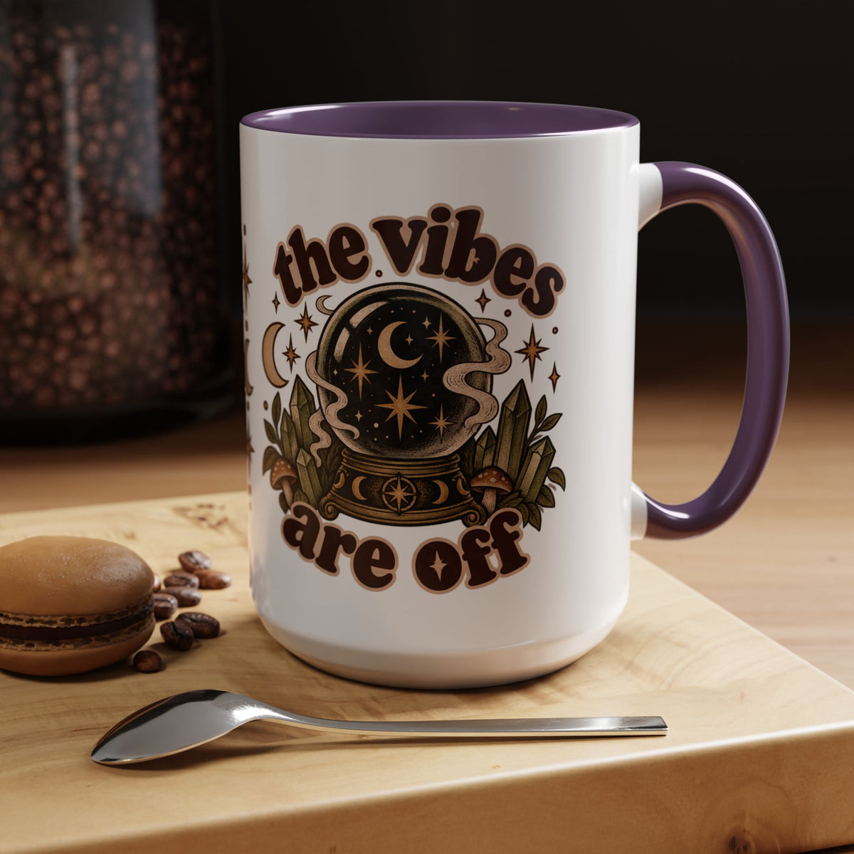 The Vibes Are Off Mug — Crystal Ball Mystical Ceramic Coffee Mug