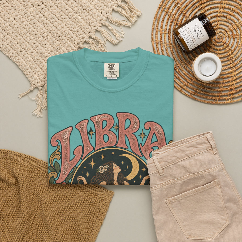 T-Shirt — Libra Vintage Zodiac Graphic Tee