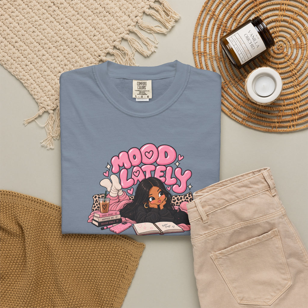 Mood Lately Graphic T-Shirt — Cozy Study Vibes