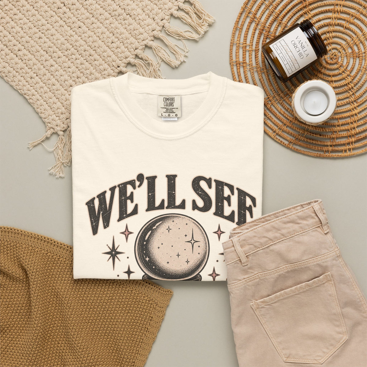 We'll See Crystal Ball Tee — Vintage Mystic Graphic T-Shirt