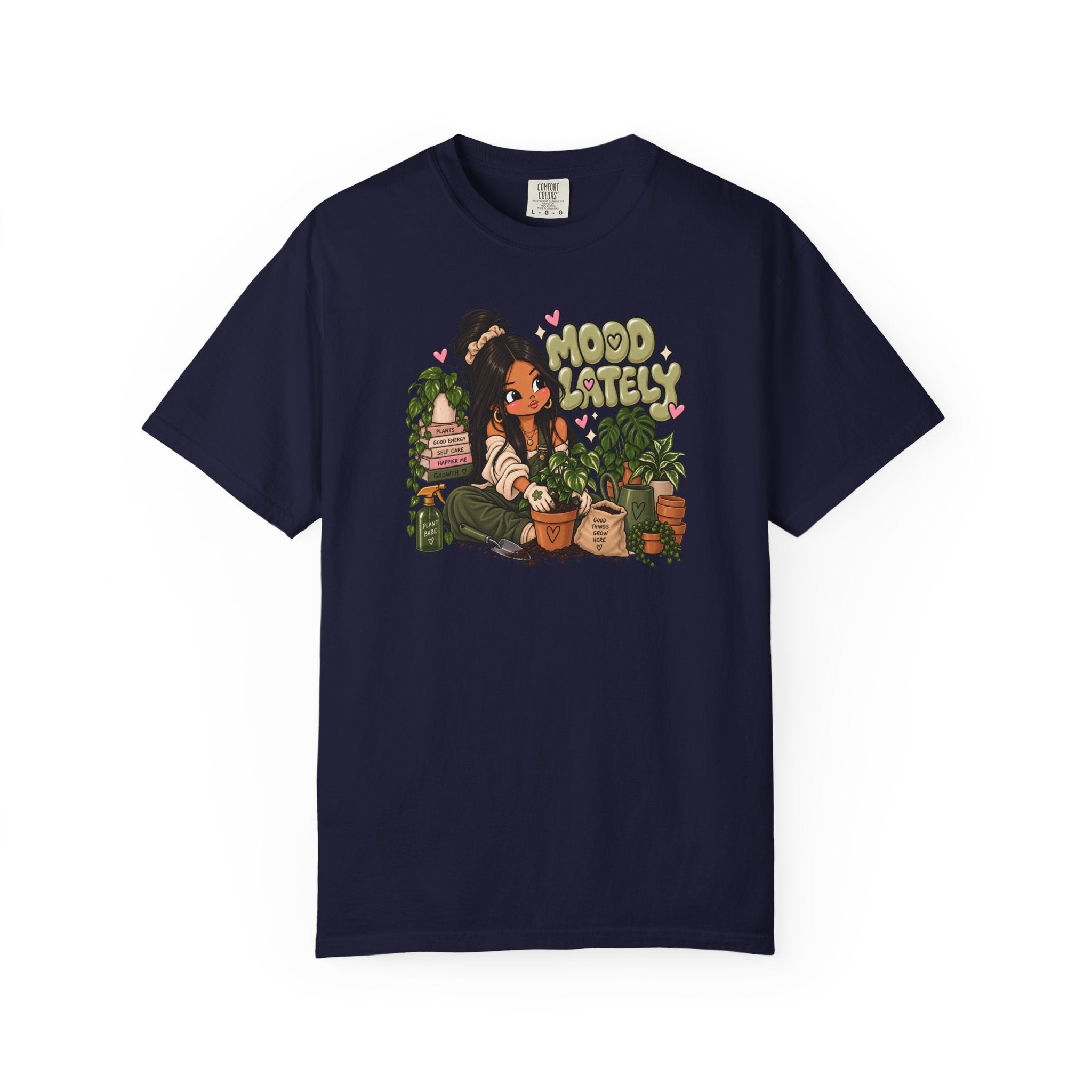 Plant Lady T-Shirt — 'Plant Baby' Cute Girl with Houseplants Graphic Tee