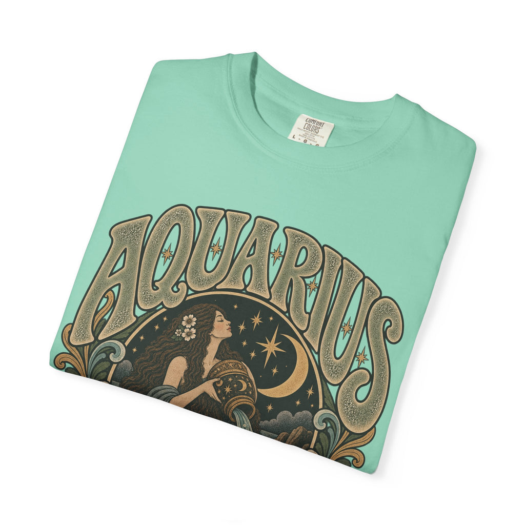 Aquarius Zodiac T-Shirt — Vintage Astrological Sign Tee