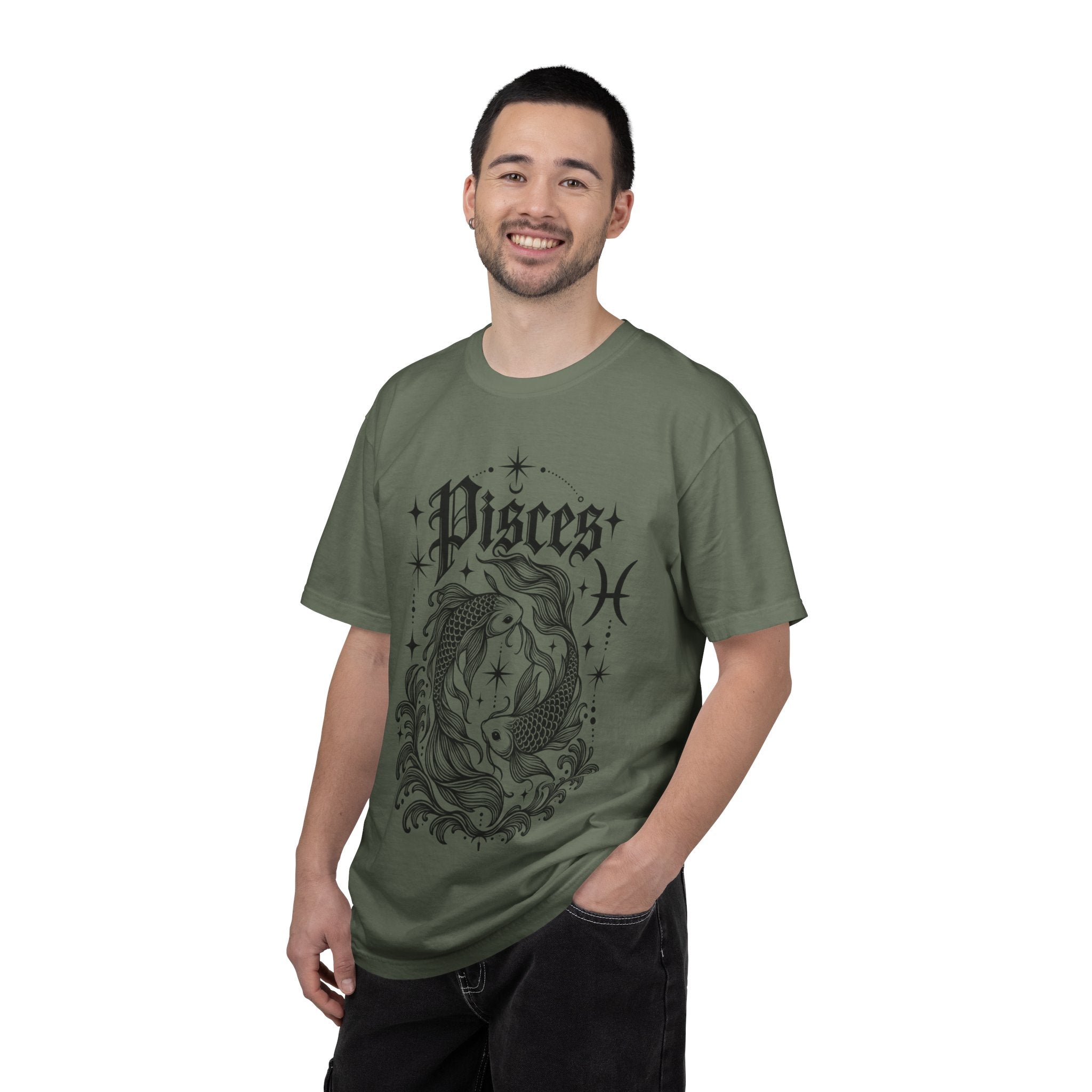 Pisces Zodiac T-Shirt — Vintage Fish Astrology Tee