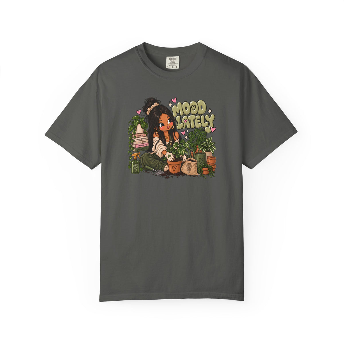 Plant Lady T-Shirt — 'Plant Baby' Cute Girl with Houseplants Graphic Tee