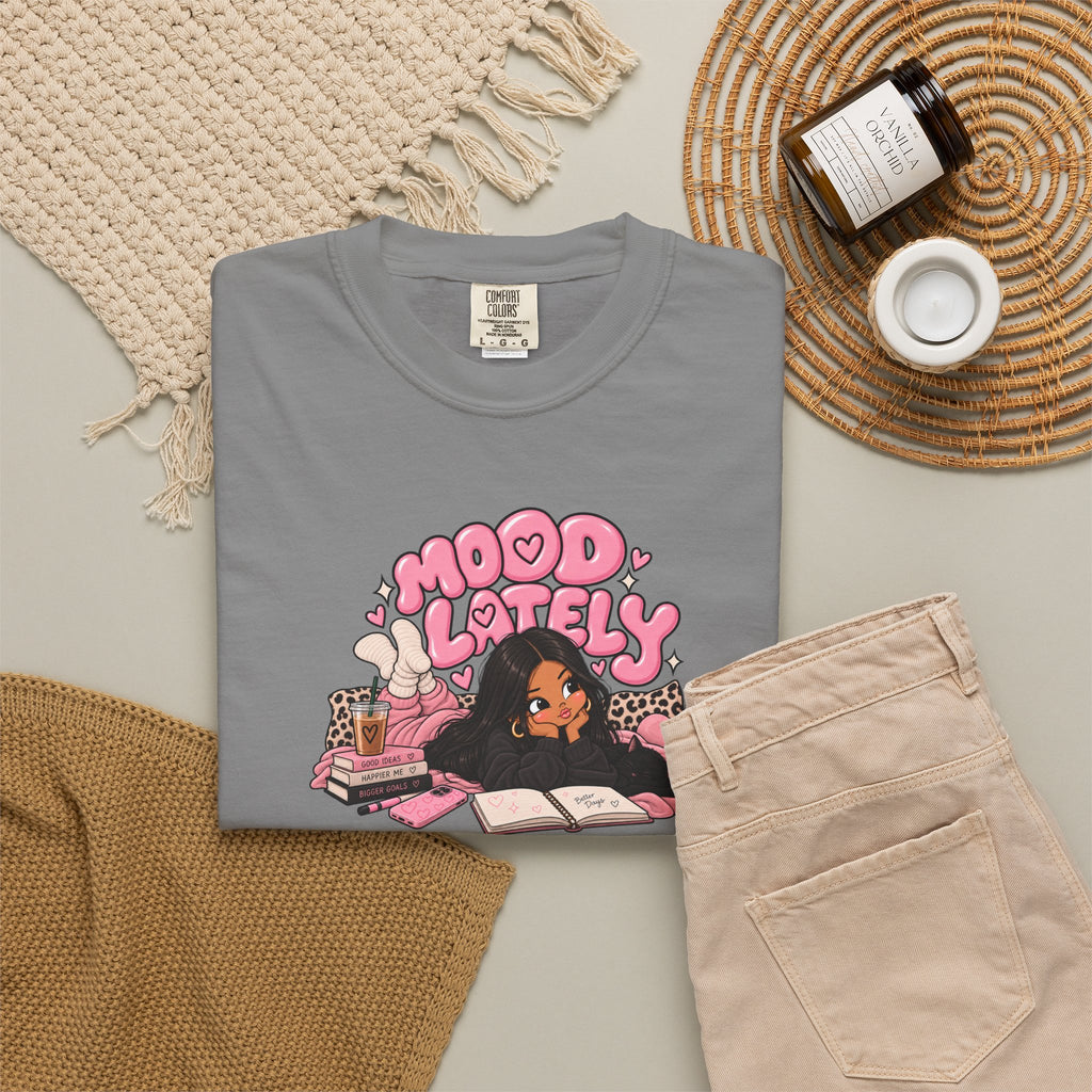 Mood Lately Graphic T-Shirt — Cozy Study Vibes